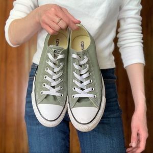 platform sage green converse